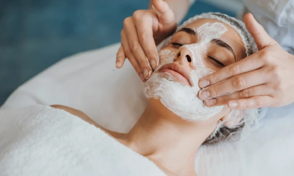 A woman receiving Detox Acne Facial in San Carlos, CA